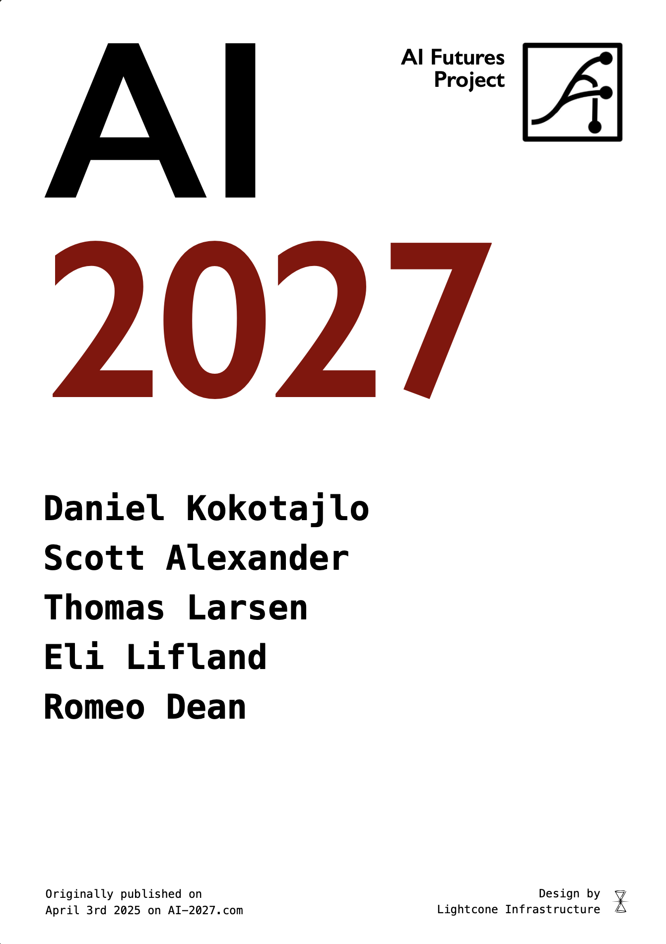 Cover for AI 2027